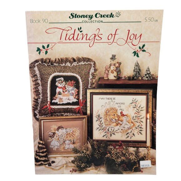 Stoney Creek Collection Tidings of Joy Cross Stitch Pattern Book #90 - Picture 1 of 4